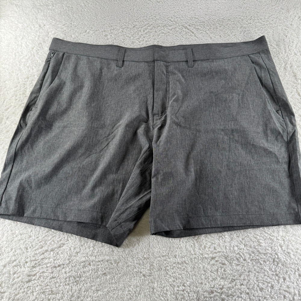 Fabletics Men's Flat Front Golf Shorts Gray Grey 7"‎ Inseam Size 44 Athletic